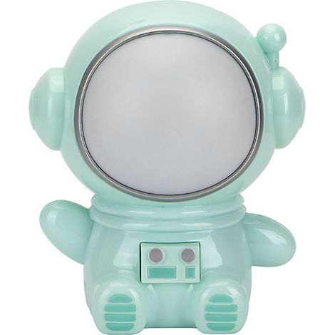 Ortviai Veilleuse LED 3 modes avec design astronaute, couleur verte, rechargeable USB, idéale pour chambre ou dortoir (1/5)