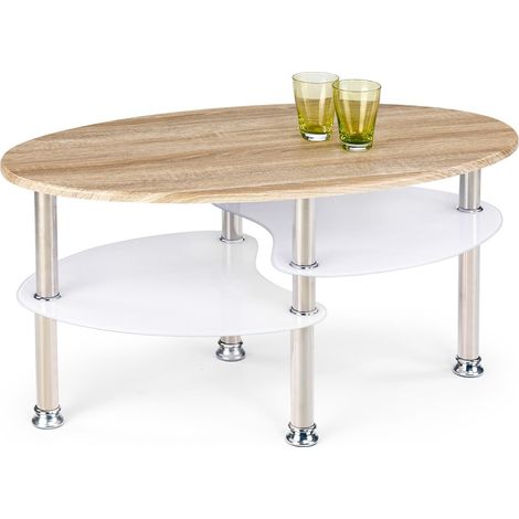 Mesa de centro Houston 172 , 45x50x90cm, Diámetro: 0, MDF, Ovalada