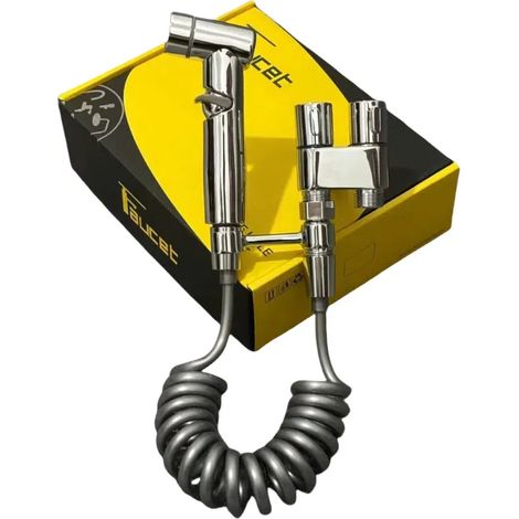 Pistolet de douche en acier inoxydable pour WC, usage domestique, robinet de salle de bain 1 entrée 2 sorties, mitigeur à double poignée pour bidet et douche.