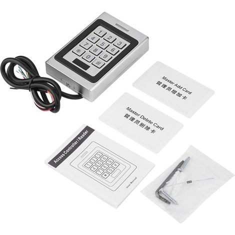 IP68 RFID-Karten-Zutrittskontrollsystem, Komplettsystem, Zinklegierungsbeschichtung für Haus/Büro, Lagerhalle, Garage (1/5)