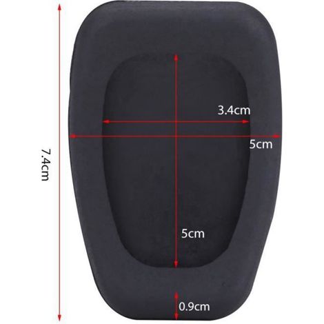Couvre-pédale - Caoutchouc - Pour Pédale D'embrayage Renault Clio Scenic Kangoo Laguna Espace Modus Trafic Twingo Vel Satis - 1 Pièce (1/4)