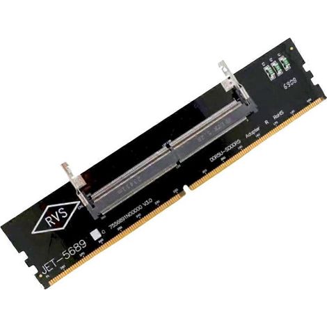 DDR5-zu-DDR5-Adapterkarte für RVS SO Laptop, DDR5-zu-DDR5-Speicheradapter für Desktop-Computer, Plug-and-Play-Speicherdiagnose- und Testgerät (1/5)