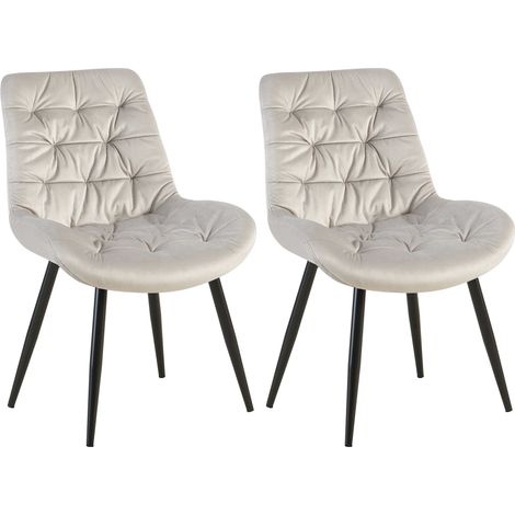 Set di 2 sedie da pranzo Rossford grigio (1/5)