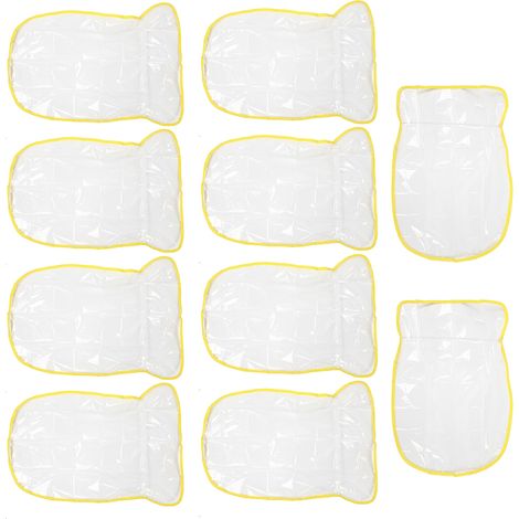 Lot de 10 housses de dossier de siège transparentes, tapis anti-coups de pied et de nettoyage pour enfants et bébés, adaptés aux voitures, camions et SUV. (1/5)
