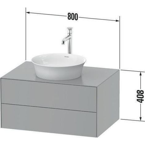 Duravit White Tulip, Waschtischunterbau wandhängend, Breite 800 x (1/4)