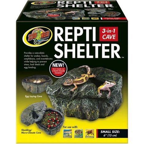 Höhle 30 cm: Reptilhöhle Mauser- und Eiablagekammer Repti Shelter (1/2)