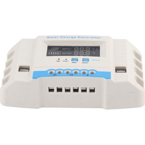 Régulateur de charge solaire 40A avec écran LCD, fonctions de protection électrique et résistance aux chocs - Panneau régulateur (1/5)