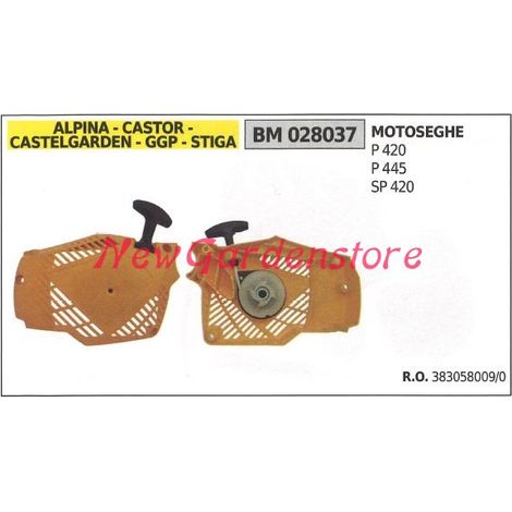 Arranque motor motosierra CASTELGARDEN P 420 445 SP 420 028037