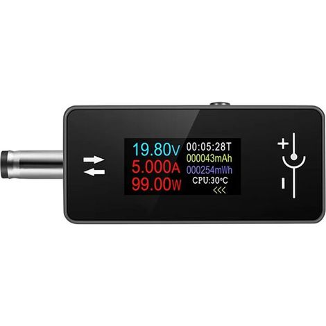 Testeur de Type C, Voltmètre Numérique CC, Ampèremètre, Voltmètre, Ampèremètre, Chargeur de Batterie Externe, Indicateur (1/2)