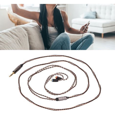 Cable de repuesto MMCX de 3,5 mm y 8 hilos OFC para auriculares SE535, UE900, SE215 y BGVP (1/5)