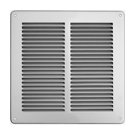 Griglia in metallo da sovrapporre con rete l. 240 x h. 240 mm alluminio argento