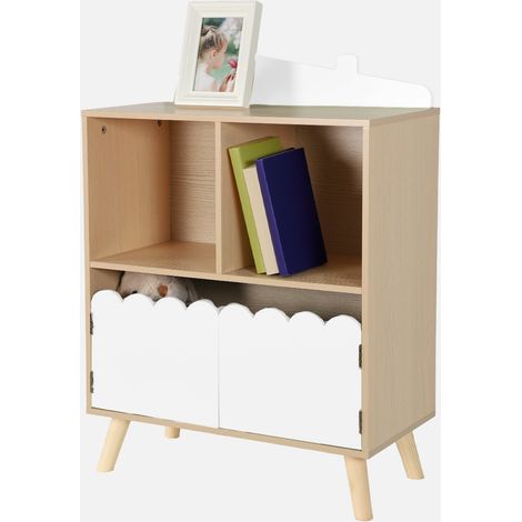 Librería infantil de 2 estantes y 2 puertas