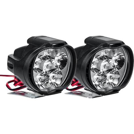 6 LED Motorradscheinwerfer, 10 W, 1000 lm, universell, für Roller und Quads, Nebelscheinwerfer, 6000 K. (1/5)