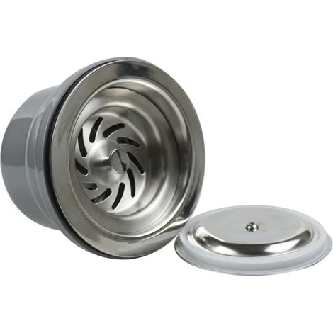 Filtre à déchets pour évier de cuisine, 114 mm, filtre désodorisant pour évier (1/5)