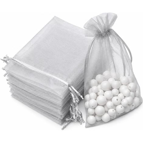 Petits sacs cadeaux avec cordon Organza 25-pack 7x9 cm (1/5)