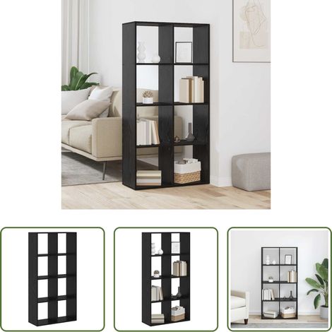 Rangement livres - Bibliothèque Chêne noir 69,5 x 29 x 137,5 cm Bois d'ingénierie (1/5)