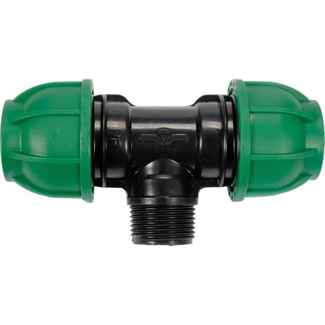 PP-T-Stück Außengewinde 32 mm x 1" x 32 mm