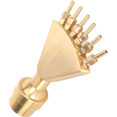 Buse de fontaine Phoenix G2 DN50, tête d'arrosage en cuivre en forme de V, accessoire pour fontaine d'étang ou de parc. (1/5)