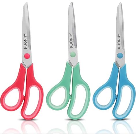 Ciseaux Lame Recouverte de Titane Multi-usages Rouge Vert Bleu (1/5)