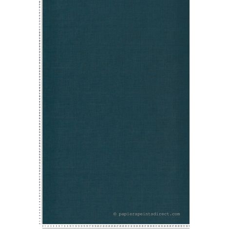 Papier peint Uni Bleu canard Villa Rosalie Lutèce
