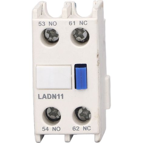 Bloc Auxiliaire de Contact Modulaire pour Contacteur CJX2 – Module de Protection F411 (LADN11) 1NO+1NC, Interrupteur de Commande Portable, Compatible AC, 1 Contact NO + 1 Contact NC (1/5)