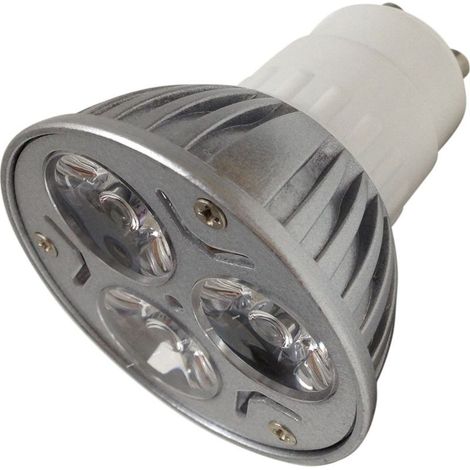 Paire D'ampoules Spot 3 Led 3w Connecteur Gu10 Blanc Pur Power Led Home