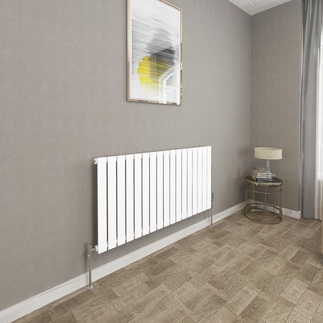 600x1156mm White Single Flat Panel Radiator Horizontal Modern Central Heating Radiators