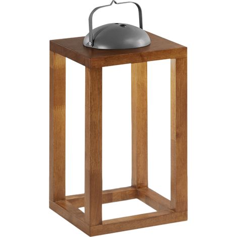 Lampe De Table Led Blend 3W 3000K Blanc Chaud Avec Variateur Tactile, Finition Métal Et Bois - Ip54, 200 X 200 X 414 Mm - Noyer (1/3)