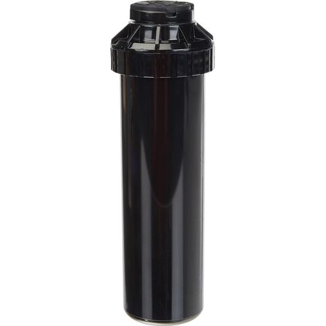 Arroseur Escamotable - 1 Pièce - Plastique Robuste - Jet Réglable 40-360° - Jardin et Pelouse - Noir 16x4x4 cm (1/5)