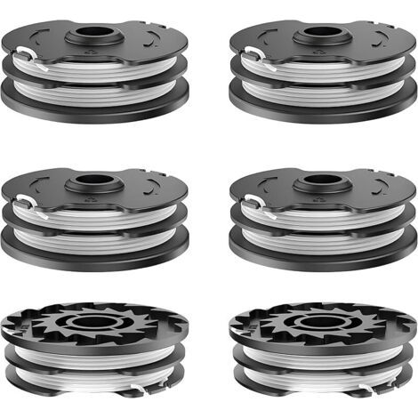 Pair Bobine de fil pour coupe-bordure pour Parkside LIDL 20-Li C3 A1B2 PRT 550 A1 A3 PRT 300 A1 (6 bobines de fil) (1/5)