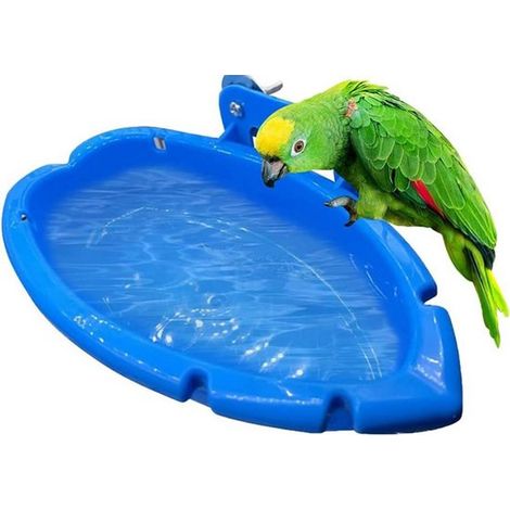 1 Bain pour oiseaux, Plastique résistant, Bol suspendu, Mangeoire, Pour cage perroquet perruche (1/5)