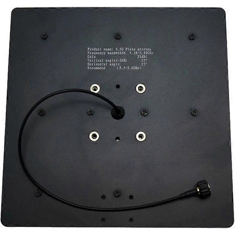 Antenne directionnelle 5,5 GHz 21 dBi, antenne patch 5180-5800 MHz pour émetteur vidéo HM30 SOLO RC AAT Wireless Technology, B (1/5)