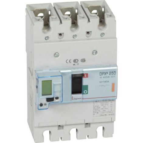 Disjoncteur électronique DPX³250 pouvoir de coupure 25kA 400V - 3P - 160A - LEGRAND