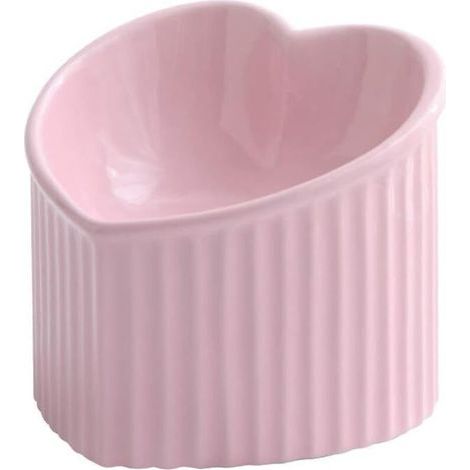 Porte-gamelle Surélevée Gamelle incliné pour Chien et Chat Céramique-Couleur aléatoire- (1/5)