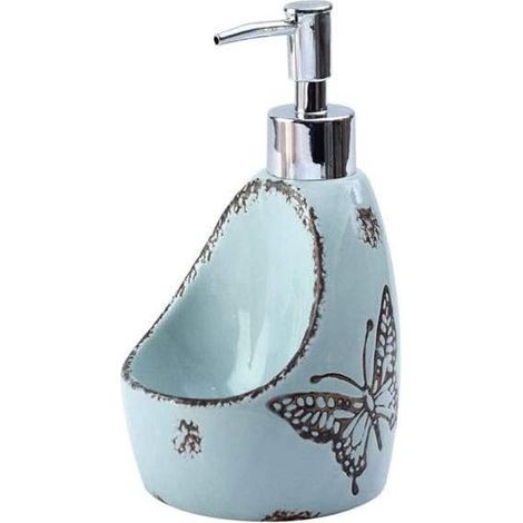 Creative Ceramic Soap Dispenser with Sponge Holder Dual (1/5)