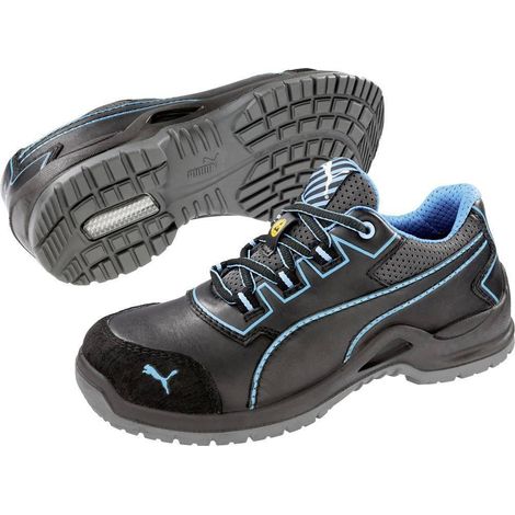 Puma Niobe Blue Wns Low Zapatos de seguridad negro y azul