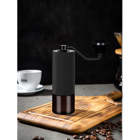 Molinillo de café manual de acero con ajuste de molienda de 12 posiciones - Molinillo manual para espresso, café de filtro y para viajes/acampada. (1/5)