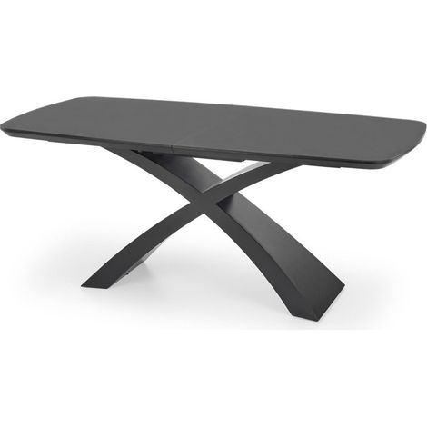 Mesa Houston 1239 , 75x89x180cm, Alargamiento, Vidrio templado, MDF