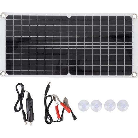 Kit de panneau de batterie solaire monocristallin Flexible 17W 18V 0,94a avec Port USB pour Camping Car bateau Marine