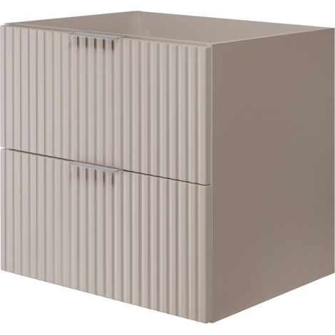 Mobile lavabo, Cashmere, 60 x 57 x 46 cm, maniglia argento, senza piano (1/5)