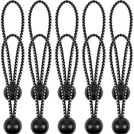 Tendeur avec boule pour bâche imperméable, corde élastique anti-desserrage pour tente et bannière, haute élasticité (1/5)