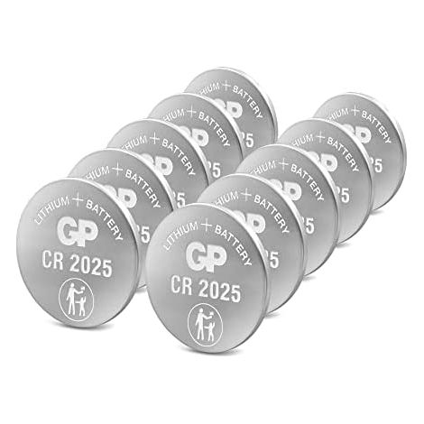 Batteria a bottone CR 2025 litio GP 3 V 10 pz (1/5)