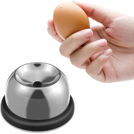 Perforador de huevos de acero inoxidable, perforador de huevos de 1 orificio, separador de huevos, práctica herramienta de cocina para huevos crudos y duros con mango ergonómico (1/5)