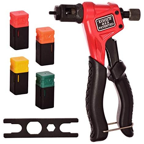 Remachadora manual PARA tuercas remachables PARA taller PARA chapa metálica M3 M4 M5 M6 M8 (1/4)