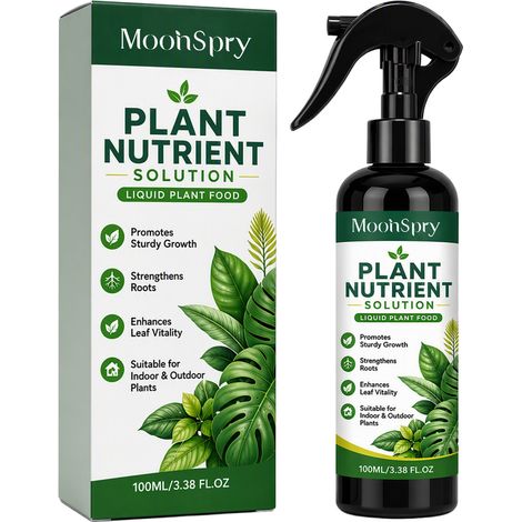 MOONSPRY Plant Nutrient Solution: A universal liquid fertilizer for potted plants indoors and outdoors, hydroponics and houseplants. (1/5)
