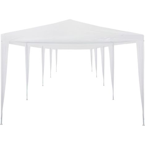 Tente de réception 3x12 m PE Blanc (1/5)