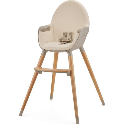 Kinderkraft fini 2 chaise d'alimentation 2 en 1 Beige (1/3)