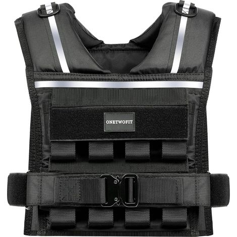 Gilet lesté réglable pour homme de 20kg 16 poids en silicone/fer (1/5)