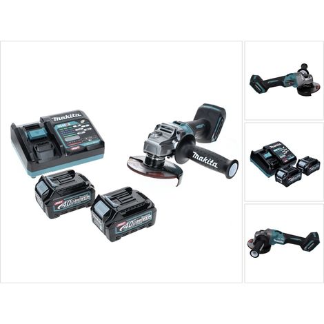 Makita GA 005 GD2 Meuleuse d'angle sans fil 40 V max. 125 mm Brushless XGT + 2x batterie 2,5 Ah + chargeur (1/5)