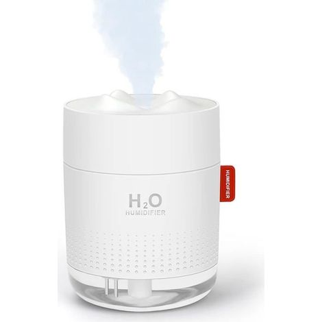 BelleRise - Humidificateur 500 ml à brume fraîche, humidificateur d'air ultrasonique silencieux avec veilleuse et arrêt automatique en cas (1/5)